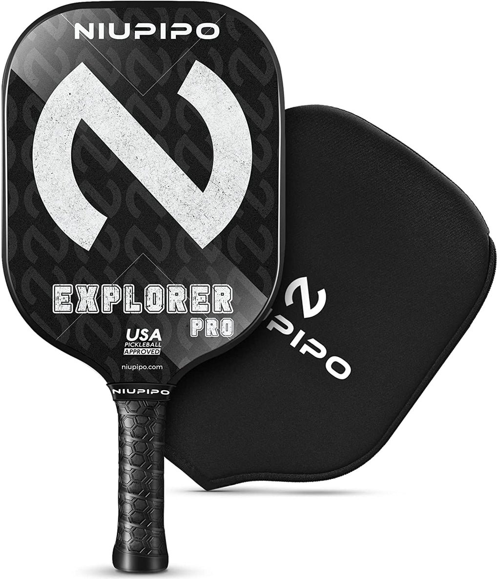 Pickleball Paddles Set of 2/4/1, USAPA Approved Carbon Fiber & Fiberglass Hybrid, Easy Power, Polypropylene Honeycomb Core, Cushioned 4.72" Grip, Bag/Cover, Pickleball Paddle Set for Men Women