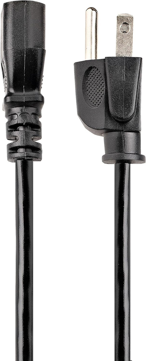 25Ft (7.6M) Computer Power Cord, NEMA 5-15P to C13, 10A 125V, 18AWG, Black Replacement AC Power Cord, Printer Power Cord, PC Power Supply Cable, Monitor Power Cable - UL Listed (PXT10125)